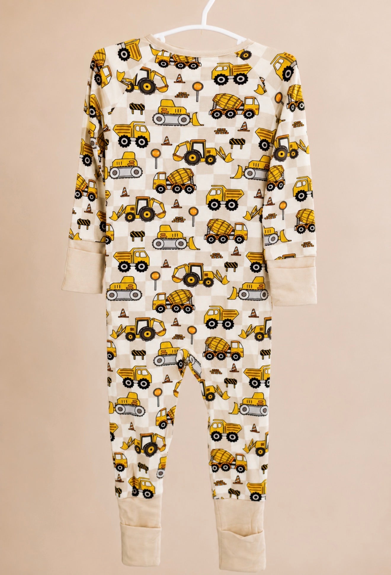 Construction crew zip romper