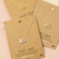 Cowboy boots Horse shoe charm necklace